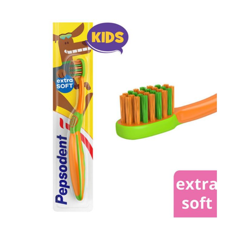 Sikat Gigi Pepsodent Kids extra soft RANDOM