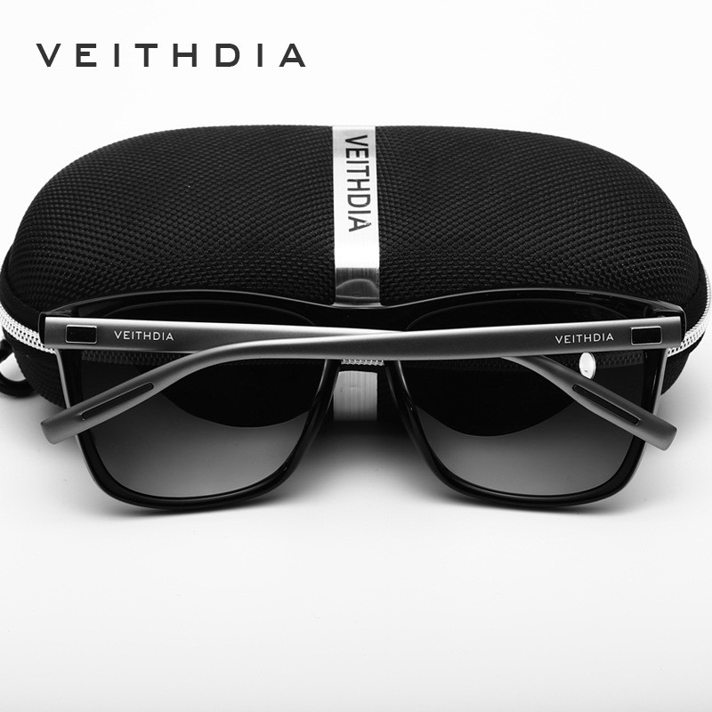 Veithdia Kacamata Retro UV Polarized Gray