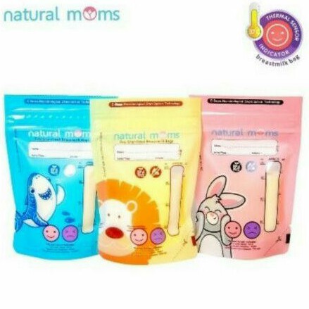 Natural Moms Breast Milk Bag 100ml 30pcs Tempat Simpan Asi Kantong Asi 100ml 30pcs BPA free