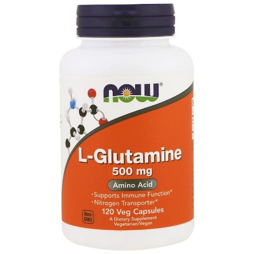 Now Foods Glutamine 500 mg 120 Veg Now Glutamine Ori USA