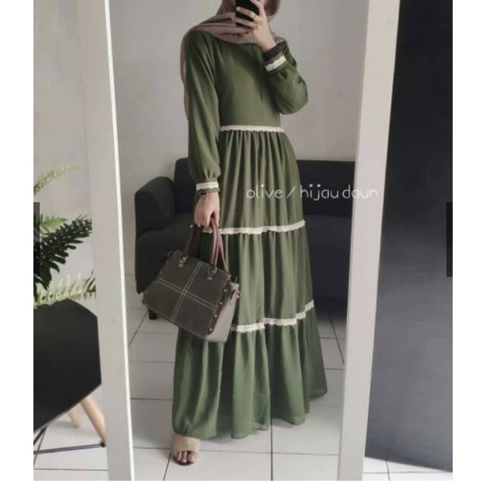 ANINDYA MAXY - PAKAIAN MAXY BAJU MOSCREPE WANITA TERLARIS - JW62