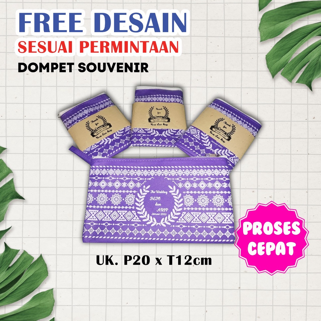 DOMPET SOUVENIR PERNIKAHAN / DOMPET UNDANGAN PERNIKAHAN TERMURAH