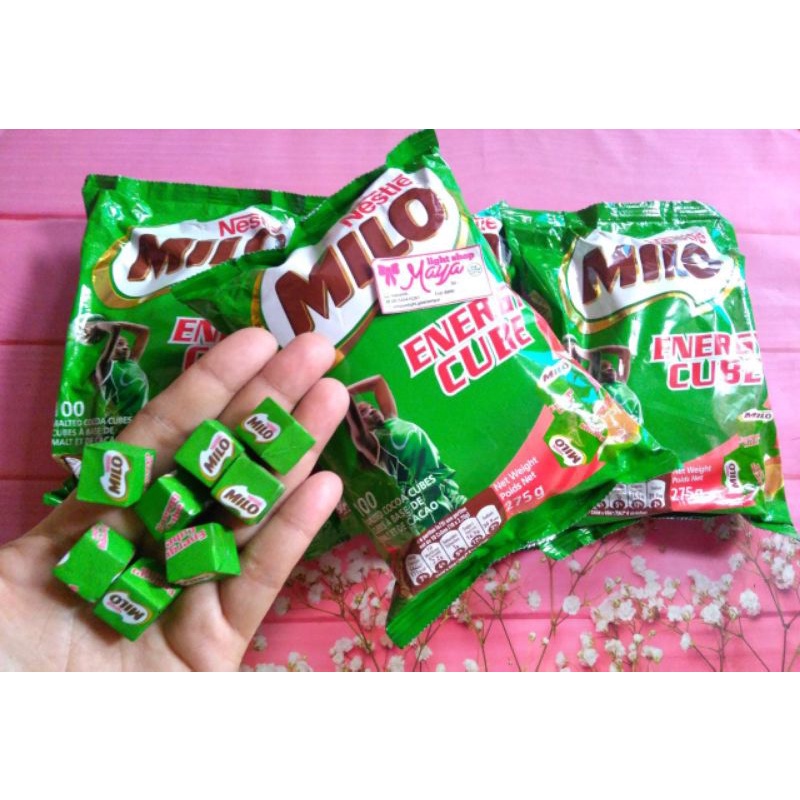 Milo cube isi 100pc permen milo snack coklat susu import halal murah candy milk