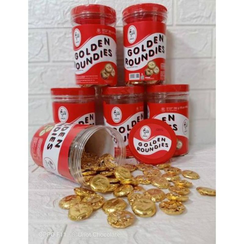 Coklat Jago Golden Roundies Toples 250 gram