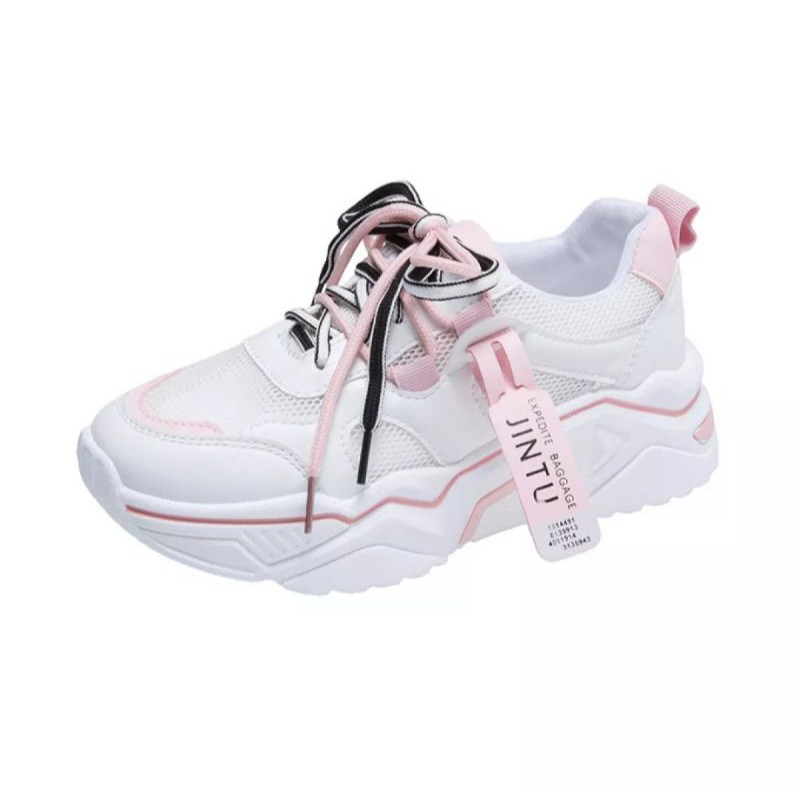 SNEAKERS WANITA JINTU PINK-2