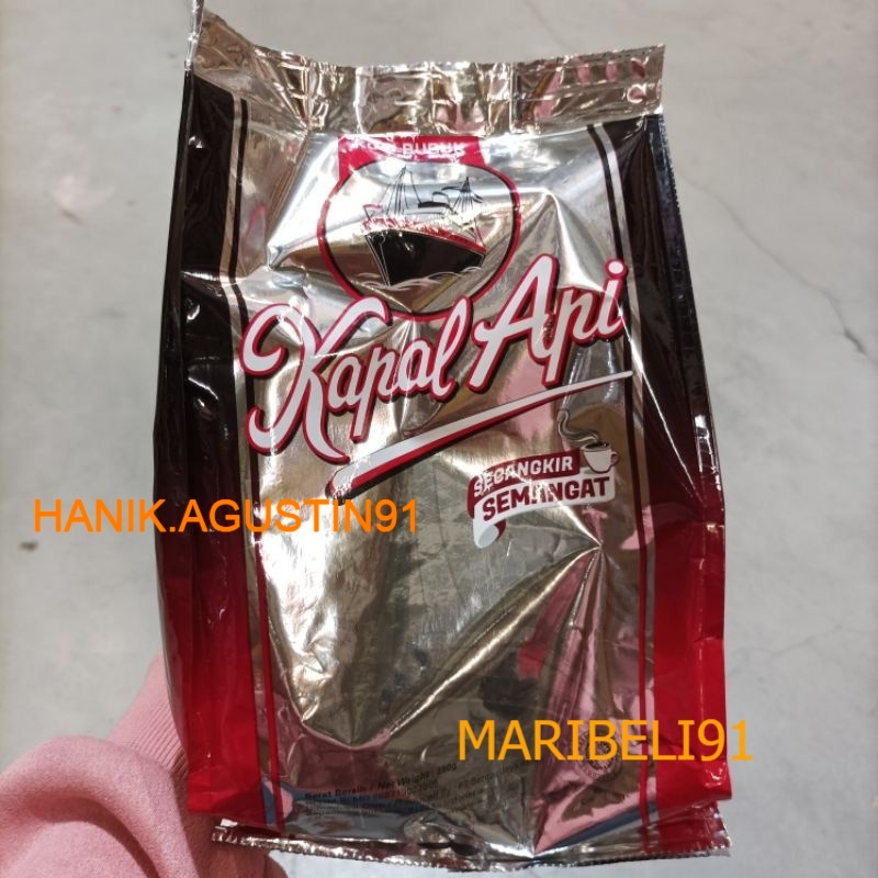 

Kapal Api Kopi Spesial Timah 380GR / Kapal Api Kopi Silver / Kapal Api Kopi Bubuk 380gr MB91