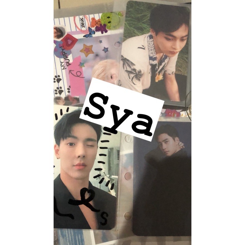 photocard/pc kyungsoo (D.O) , xiumin, Shownu