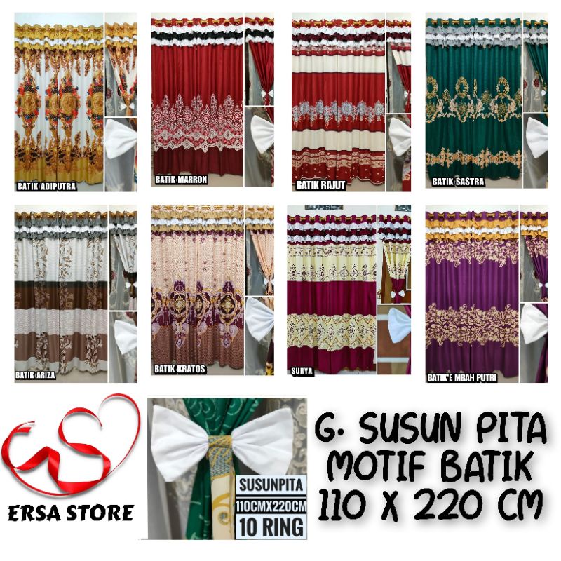 50 MOTIF BEST SELLER GORDEN SMOKERING 12 RUMBAI SUSUN PITA 10 RING MOTIF DAUN RANTING MOTIF BATIK GR