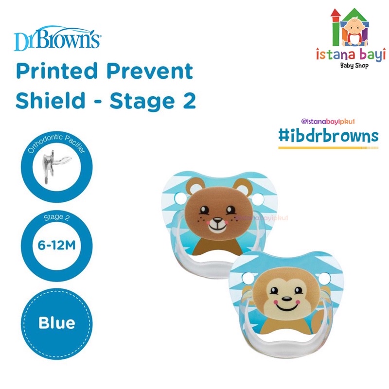 Dr.Brown's Printed Shield Pacifier - Empeng bayi