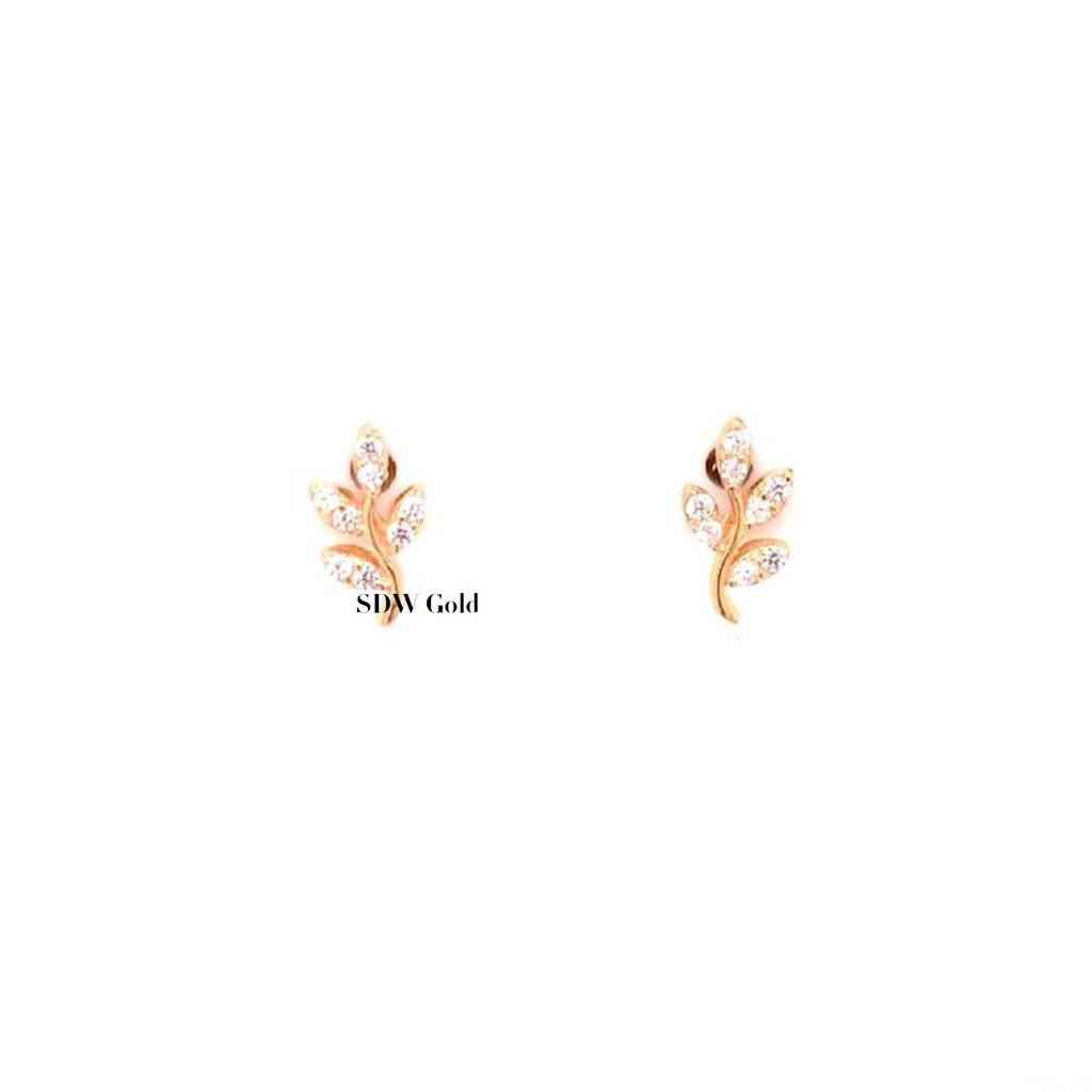 Anting Tusuk Emas Leaf 8K - SDW Gold --±0.90gr