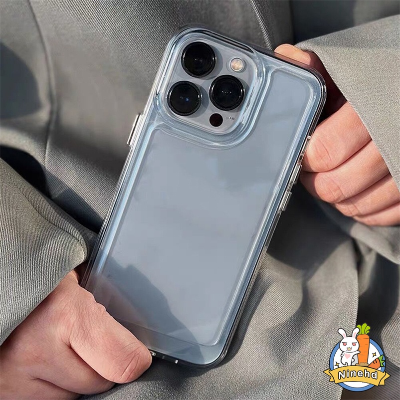 Soft Case Pelindung Kamera Bening Tahan Banting Untuk Compatible for iPhone 14 13 12 11 Pro Max X Xr Xs Max iPhone 7 8 Plus SE 2020 High Quality Space Phone Case Skin case hp Clear Thickening Shockproof Protection Camera handphone aksesoris Soft Case