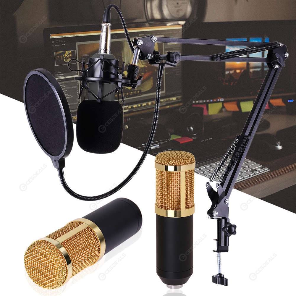 PAKET RECORDING MICROPHONE BM800 CONDENSER LIVE  STUDIO