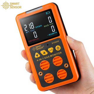 Gas Detector Smart Sensor ST8900 H2S O2 CO LEL 4 in 1 Monitor Hidrogen