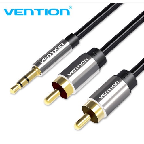 Vention [BCF 1.5M] Kabel Audio 3.5mm male To 2 RCA Male High Quality