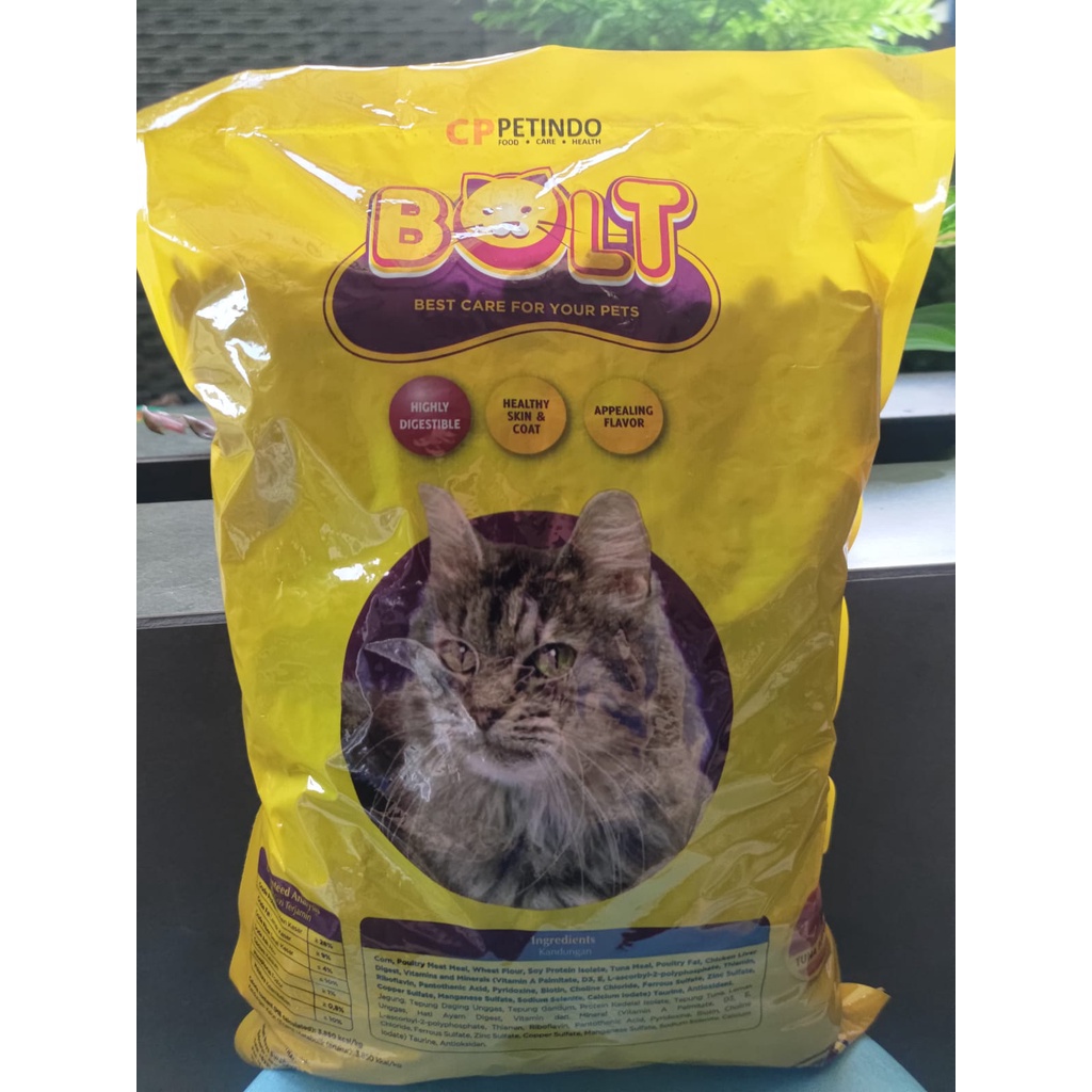 Bolt Tuna Adult Cat Food Kibble Donat Repack 1kg