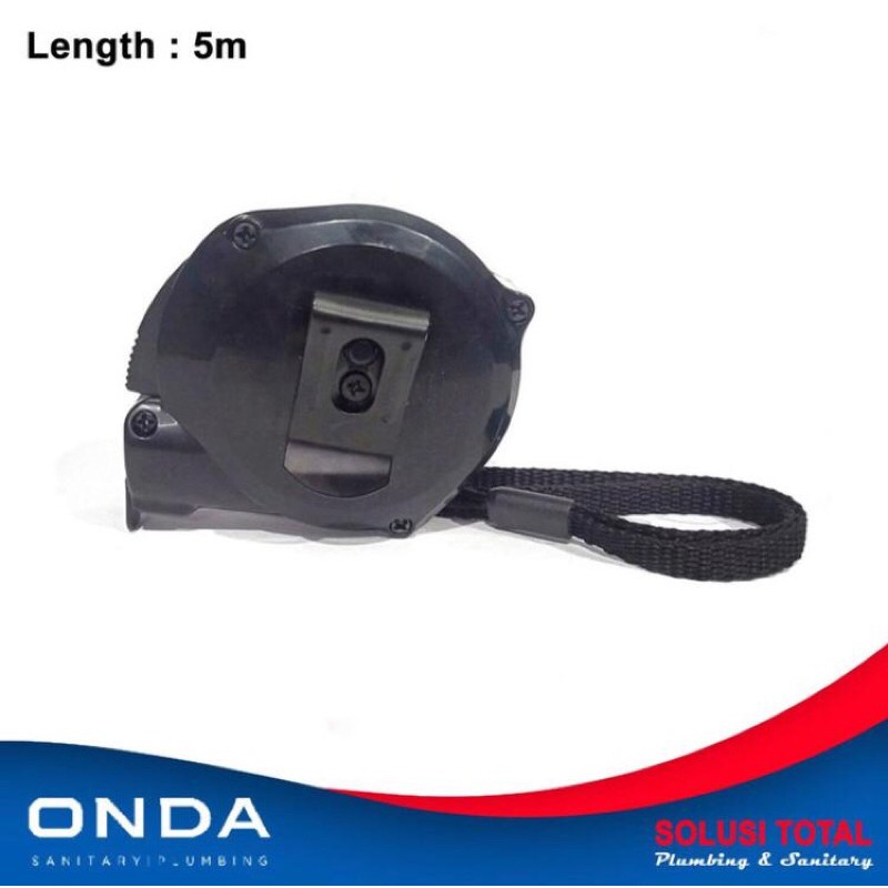 METERAN ONDA 5 MTR HANDLE KARET. SELF LOCK . High Quality. Awet . measuring Tape