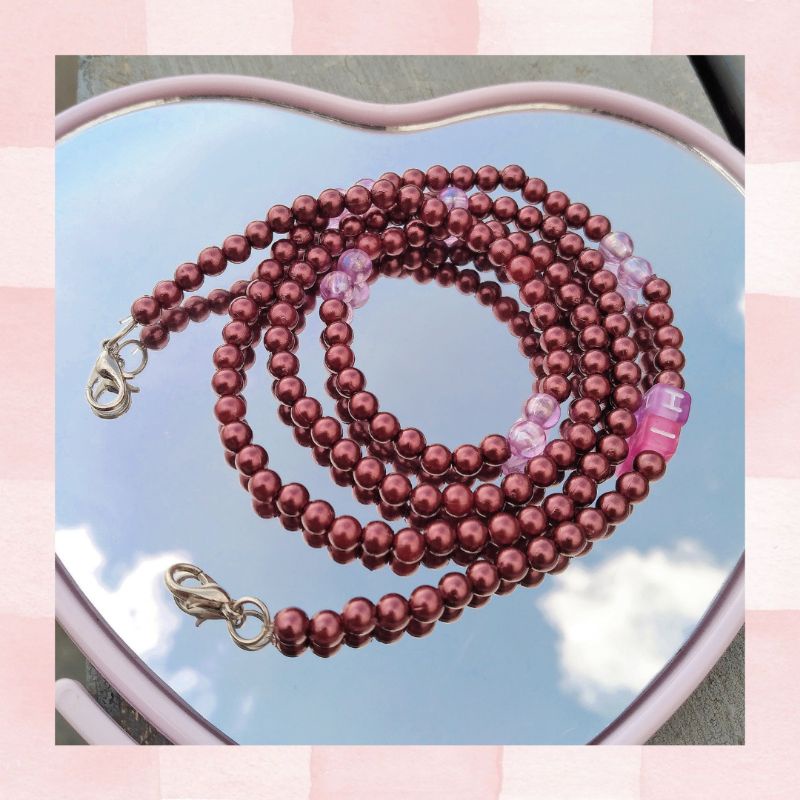 Strap Mask manik - manik