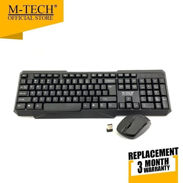 Paket Keyboard Wireless Mouse MTech STK-04 M-Tech STK04 Combo