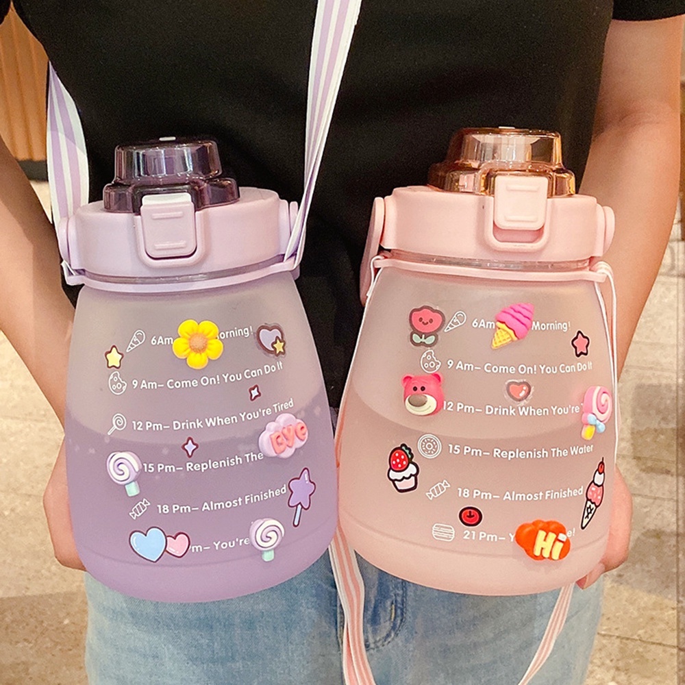 Botol Air minum Kapasitas Besar 1.4 liter Dengan Stiker Untuk Anak-Anak