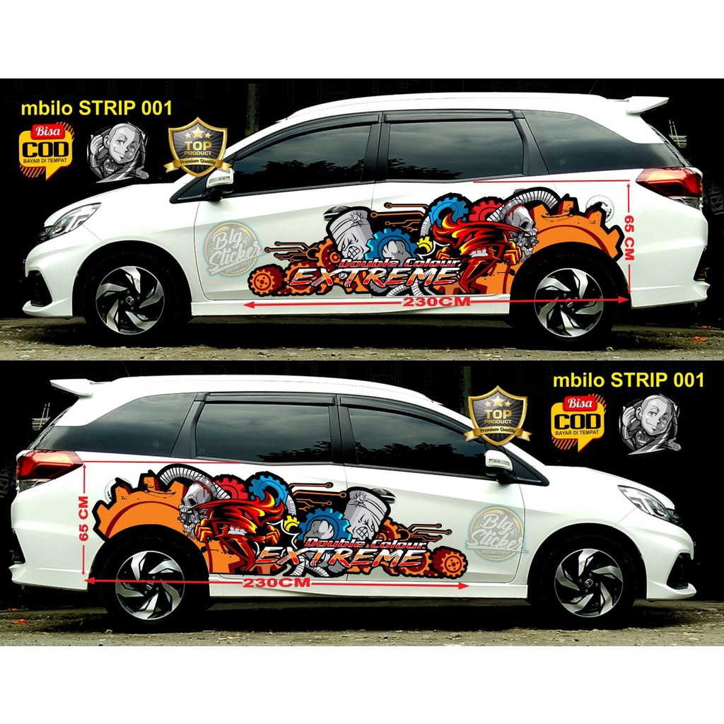 STICKER MOBIL Sticker mobil mobilio stiker sticker list mobil honda mobilio