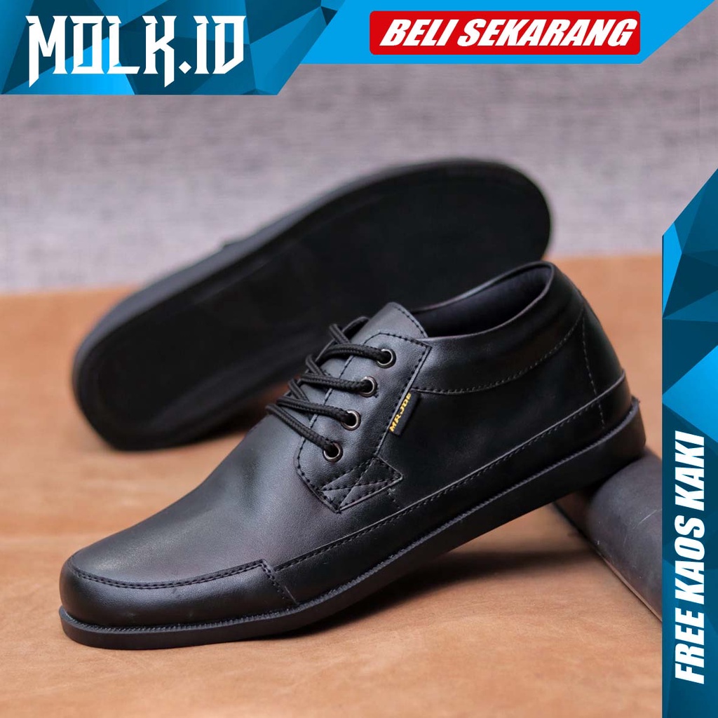 MOLK Sepatu Kasual Formal Pria Pantofel Casual Kulit Sintetik Kerja kantor Kuliah Simple Murah