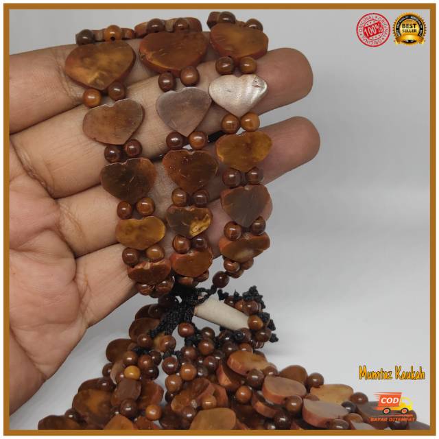 Gelang kaukah love coklat / gelang kaokah / gelang koka / gelang kokka / gelang kaoka / gelang kauka