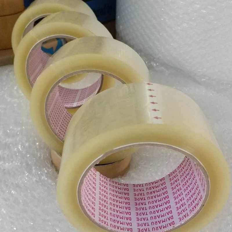 

Lakban bening satuan 48 mm x 90 yard Full-tape murah