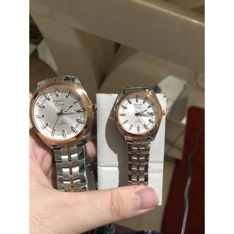 Jam Tangan Couple - Alexandre Christie AC 8637 Original - Garansi Resmi