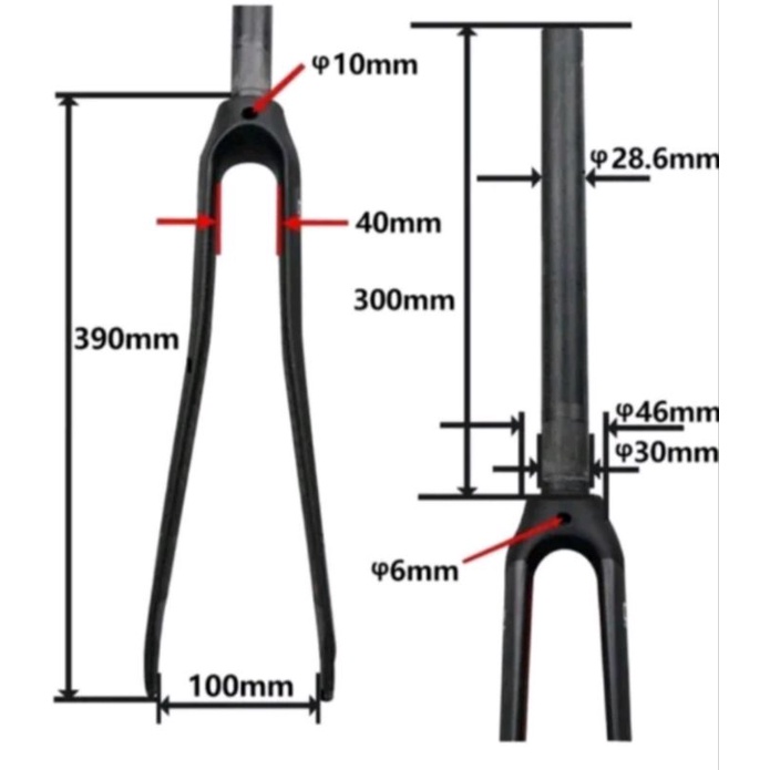 EC90 Fork Carbon Disc Brake Sepeda Roadbike 700C Front Fork Carbon Rigid U Brake C Brake Garpu Fork 700 C Disc Brake Doff