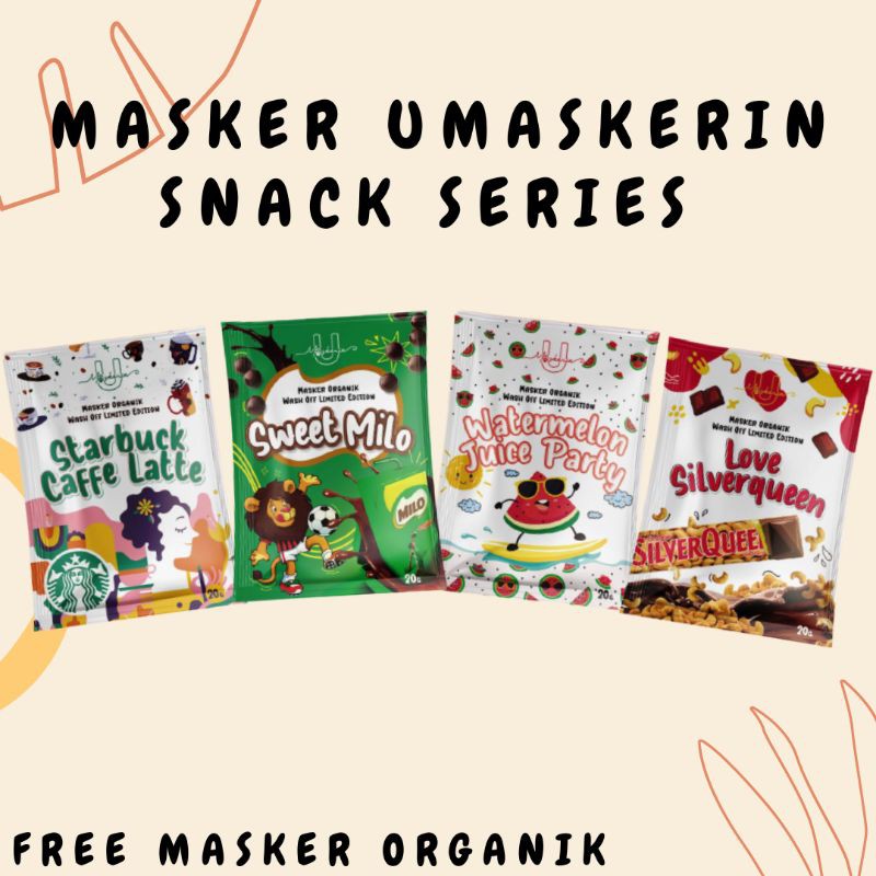 [BUY 1 FREE 1] MASKER UMASKERIN SNACK SERIES 20GR
