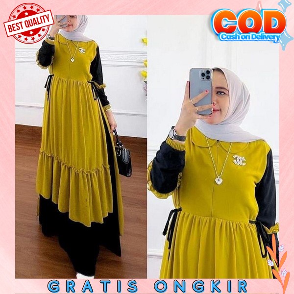 Gamis Wanita Gamis Lebaran Gamis Ibu Ibu Gamis Syari Dress Wanita Gamis Muslim Gamis Pengajian Jumbo