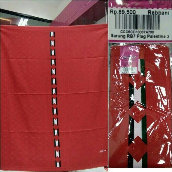 SPECIAL Kain Sarung palestina rabbani dewasa motif hitam / putih polos murah TERMURAH
