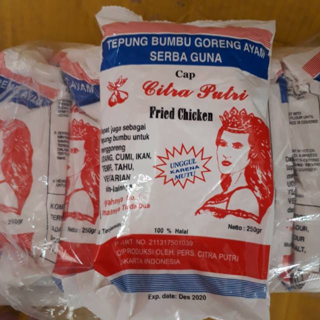 

Tepung putri serbaguna fried chicken 250gram