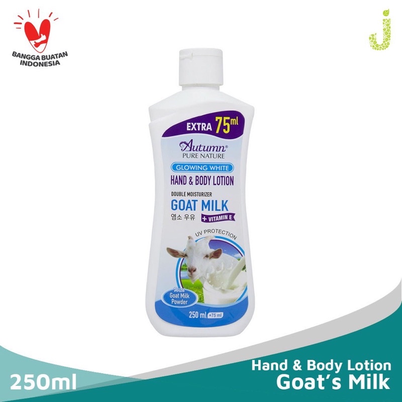 Ready Stok GROSIR AUTUMN BPOM GLOWING WHITE GOAT MILK HANDBODY LOTION 250ML PRODUK ORIGINAL