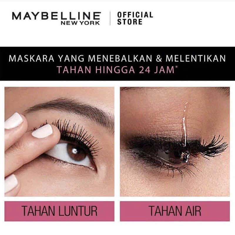 MAYBELLINE HYPERCURL MASCARA QL MASKARA PELENTIK BULU MATA KOSMETIK