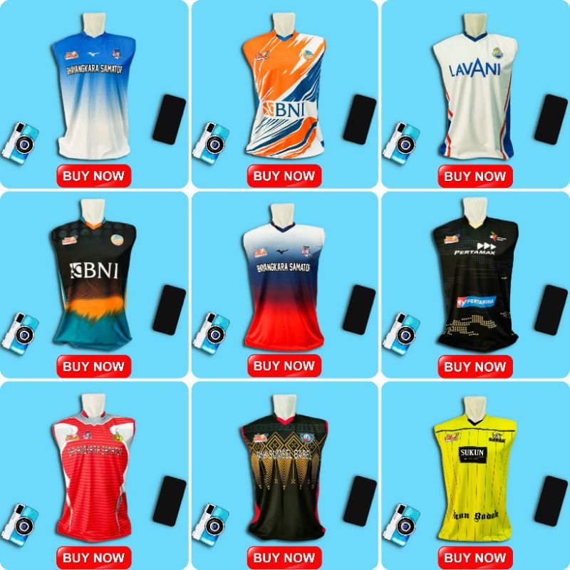 JERSEY VOLLY KAOS VOLI PROLIGA FULL PRINTING BAJU VOLLY PRIA KENSI SINGLET ATASAN OLAHRAGA