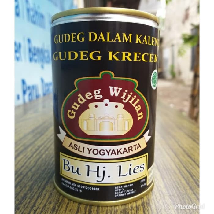 Gudeg Kaleng Krecek Wijilan Bu Lies - 300Gram Asli Jogja