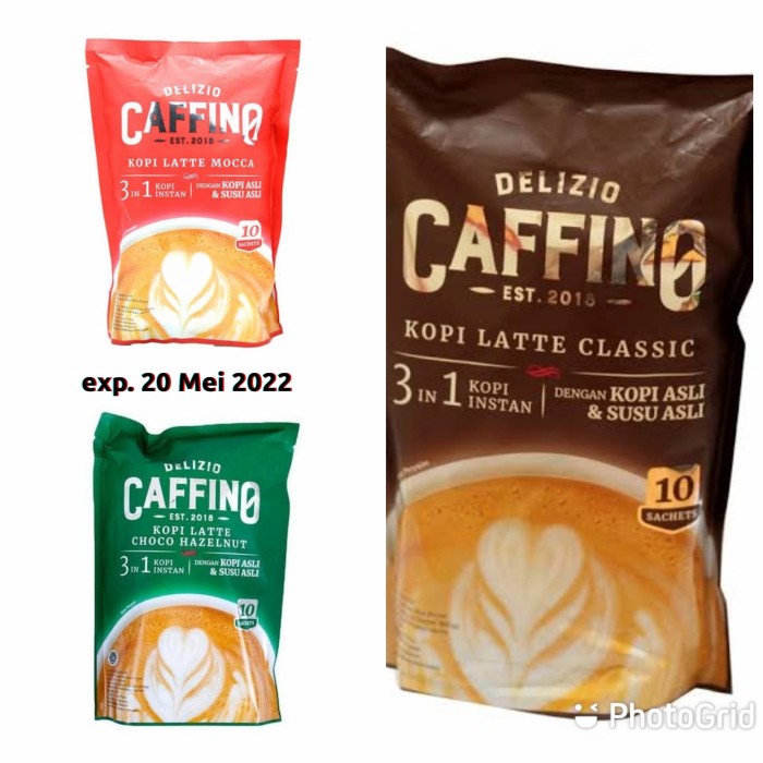 

NEW Kopi - Caffino Latte Classic - Latte Mocca - Choco Hazelnut - 20gr/10 - Latte Mocca