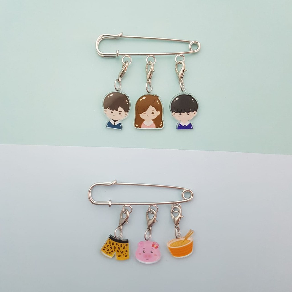 Bros Peniti Bag Charm untuk Tas True Beauty Webtoon