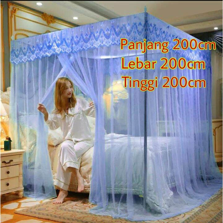 kelambu tidur tebal dan jumbo gantung 200x200