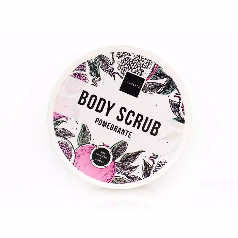 SCARLETT BODY SCRUB POMEGRANTE ORIGINAL BPOM - LULUR MANDI SCARLETT