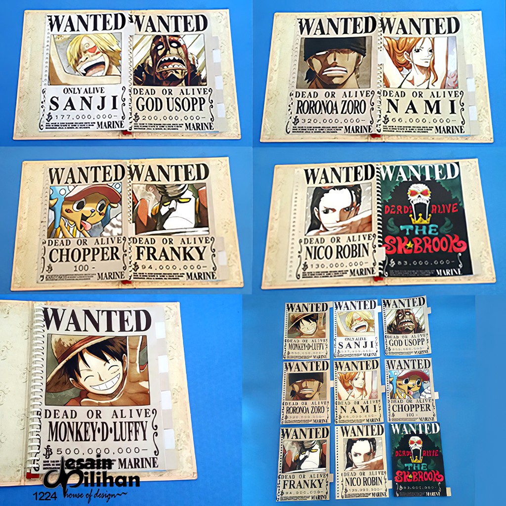 

Pembatas Binder Anime One Piece Crew 2 Ring,6 Ring,20 Ring,26 Ring 1 Set 9 Lembar Glossy Murah