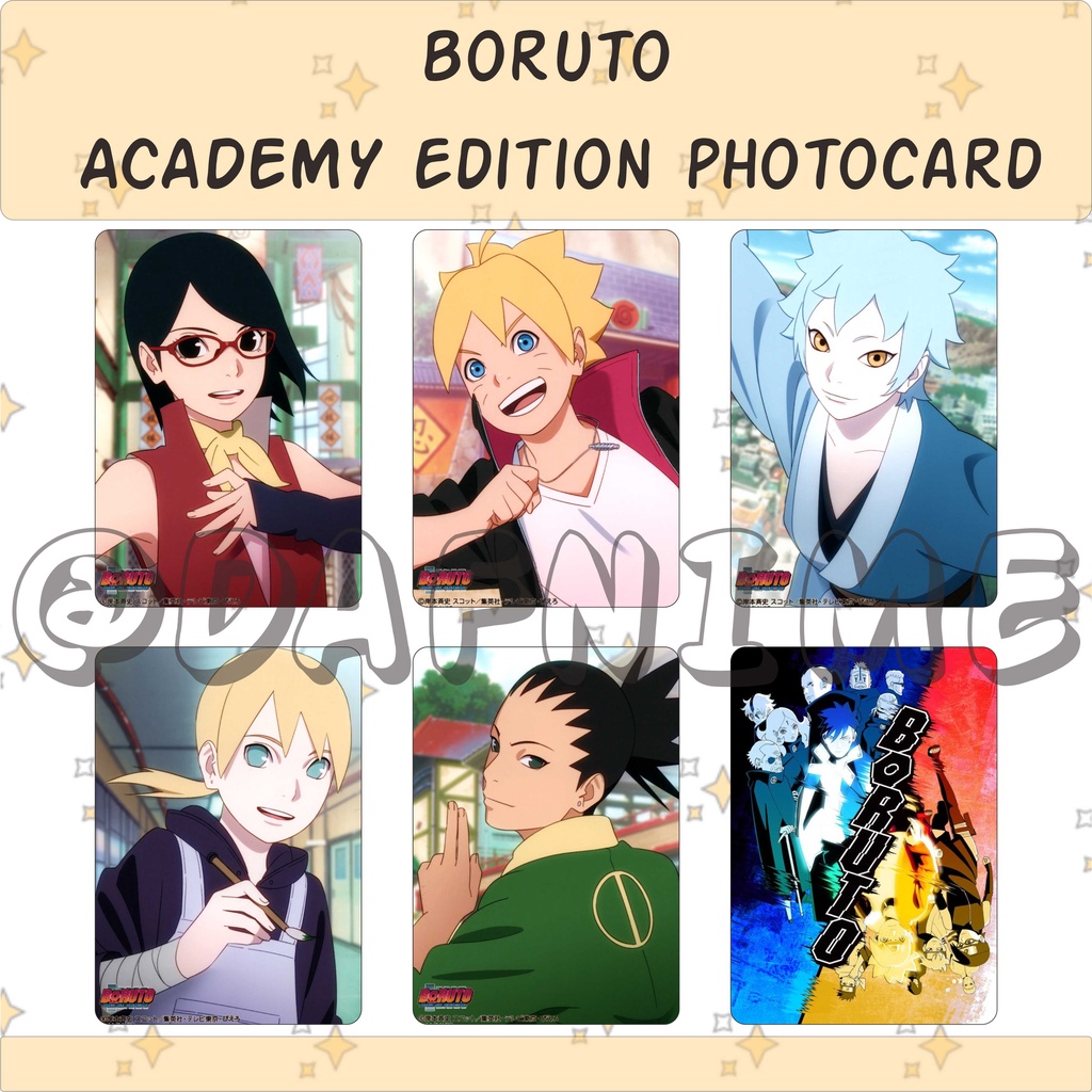 BORUTO ACADEMY EDITION PHOTOCARD ANIME