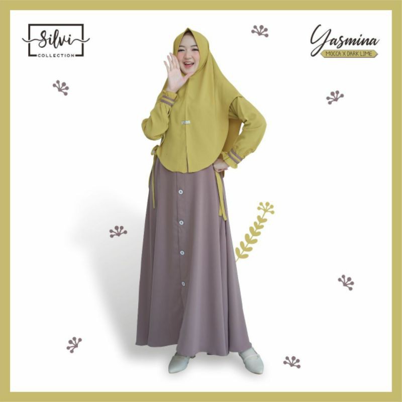 yasmina dress by silvi collection/ setelan gamis original