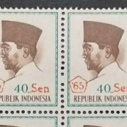 

Prangko CONEFO sukarno rp10 tahun 1965 blok 4 MINT