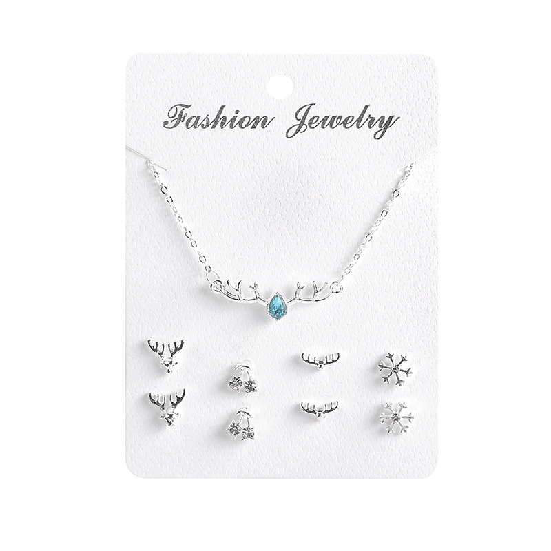 Kalung Anting Set Fashion Wanita Korea Aksesoris Murah