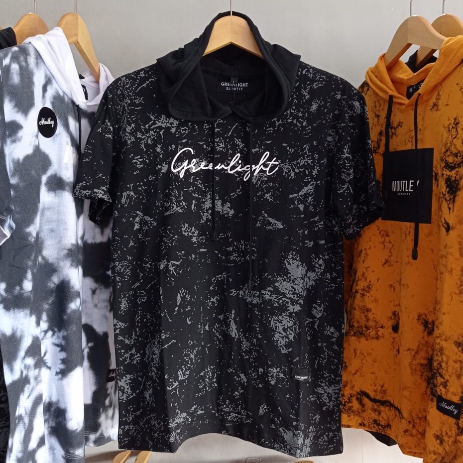 Kaos Hoodie Distro Pria Greenlight Green Light Grenlight GRLT Ariel Fullprint Lengan Pendek Cowok Co