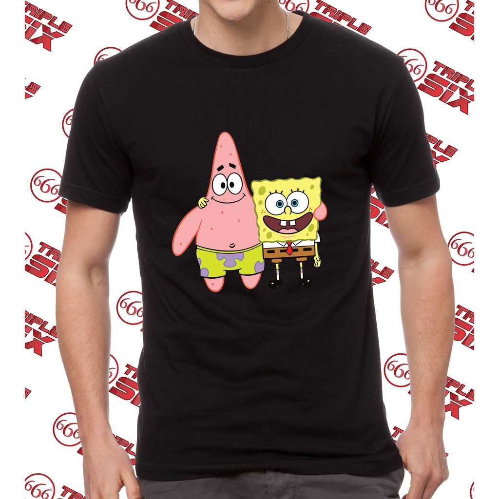 Kaos Tshirt baju premium Spongebob Patrick sponge bob star fish