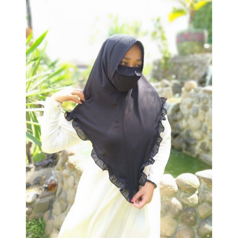 Hijab jilbab masker | kerudung masker