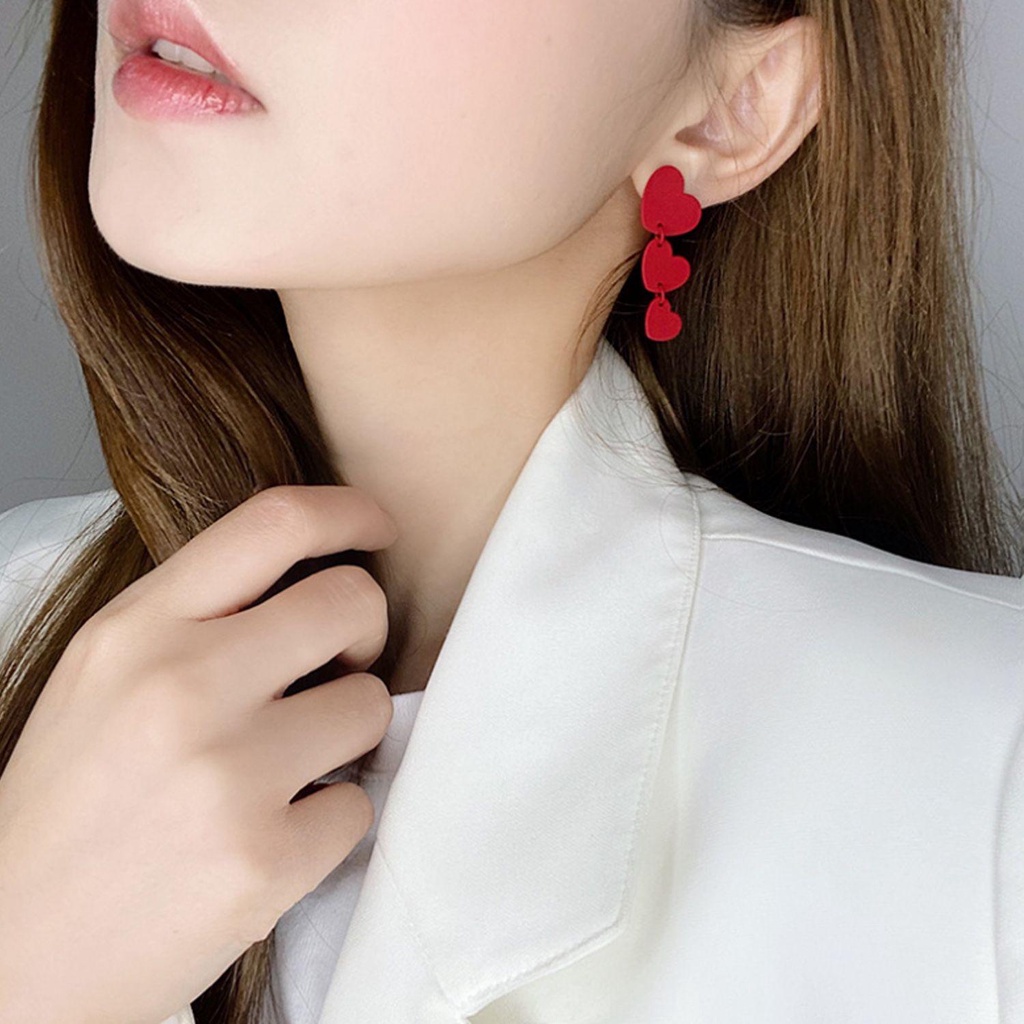 Suyo Anting Fashion Korea Style Bow Earrings Resin